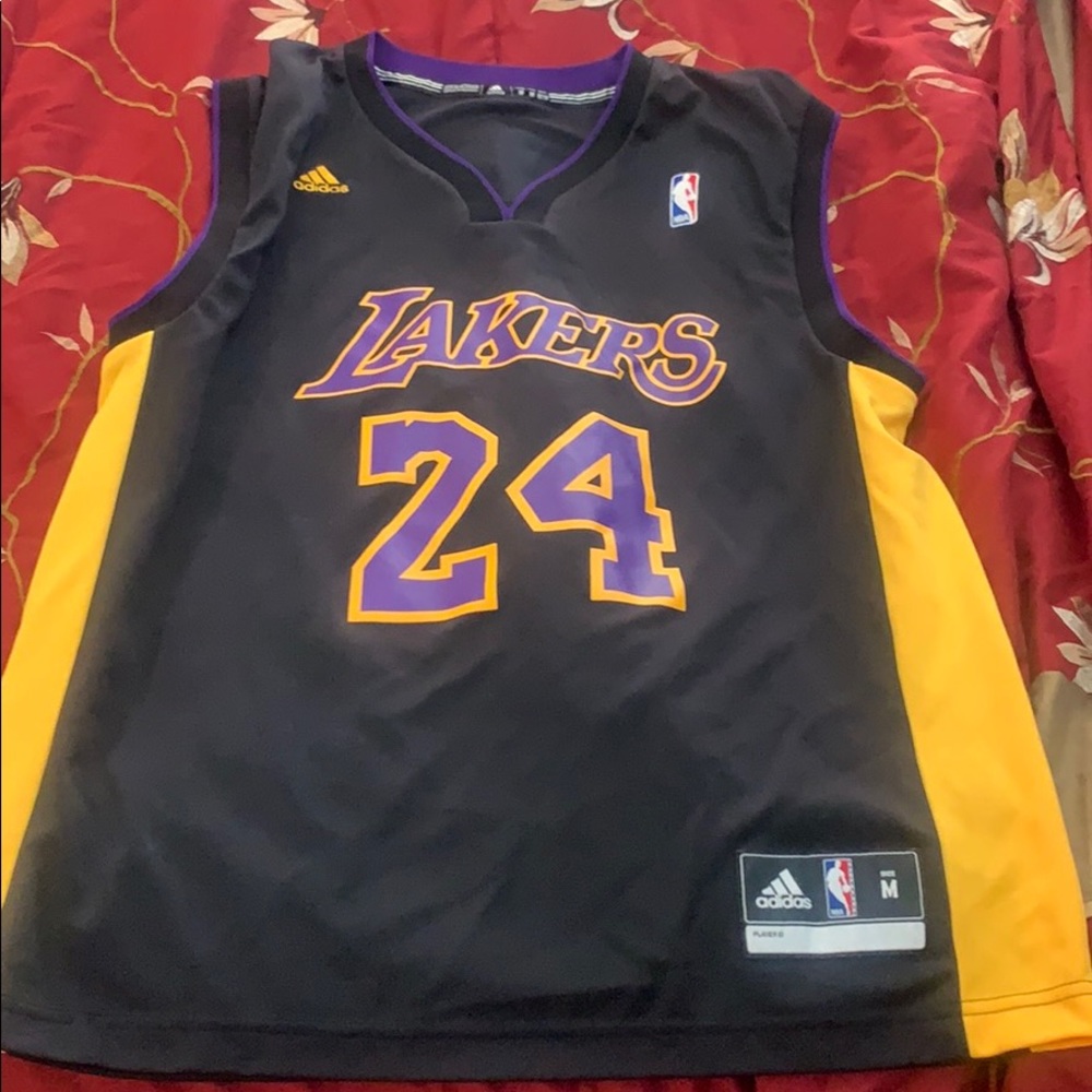 Authentic Kobe Bryant Lakers Black/Purple Jersey